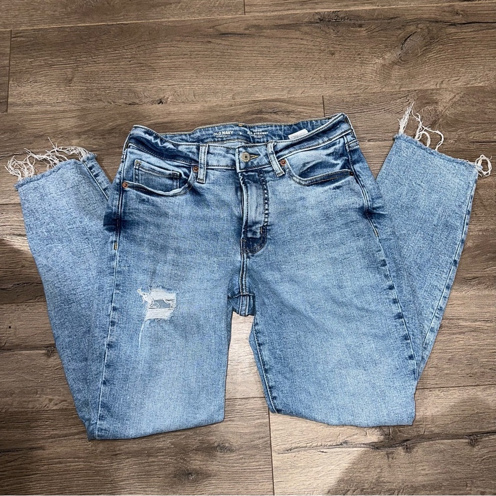Old Navy Size 6 OG Straight Womens Distressed Jeans